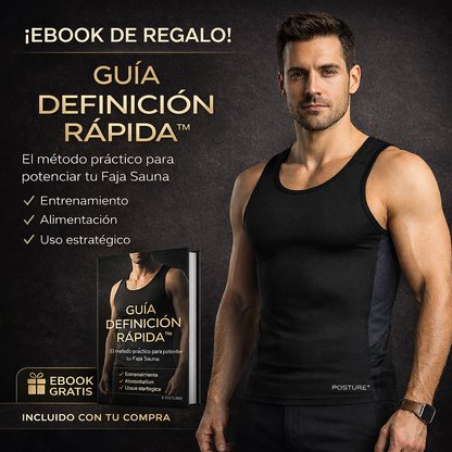 Faja Camiseta Sauna AntiGrasa + Guia de Definición Rapida (Ebook)