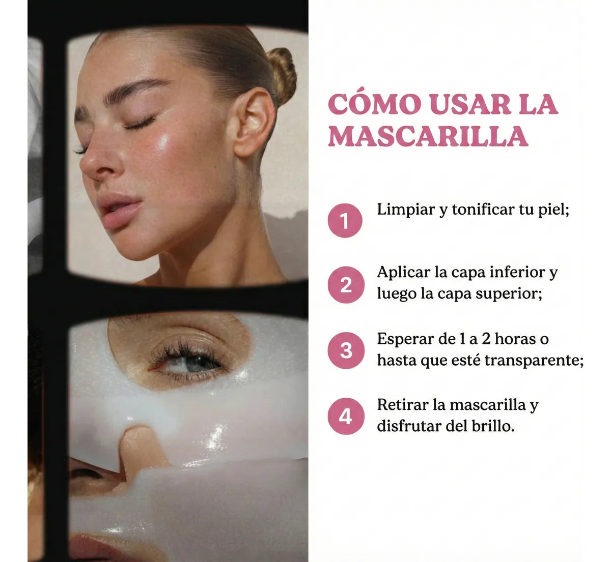 3x1 Mascarillas de Colágeno Coreano – El Secreto de la Piel Perfecta