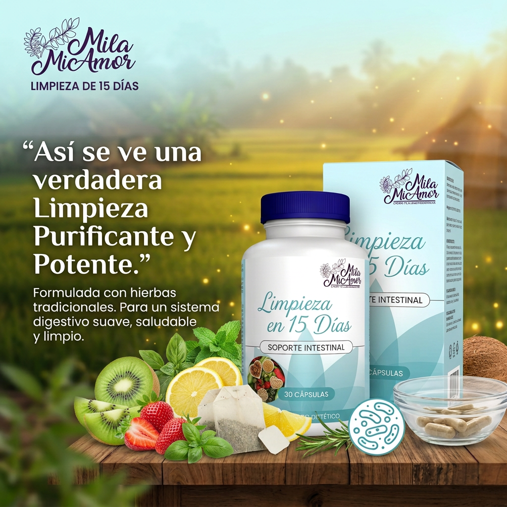 Limpieza Digestiva de Colon 15 Días – Cápsulas Naturales