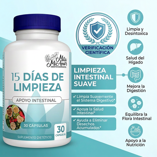 Limpieza Digestiva de Colon 15 Días – Cápsulas Naturales