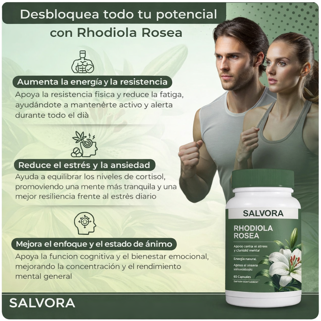 Salvora Rhodiola Roseta Capsulas