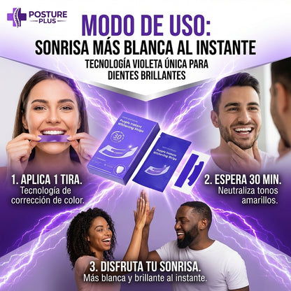 BLANQUEA TU SONRISA Y MANTENE LOS RESULTADOS - TIRAS VIOLETAS