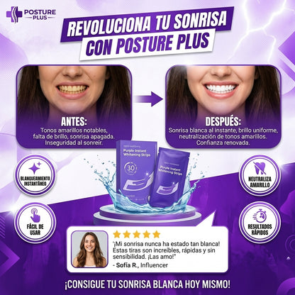 BLANQUEA TU SONRISA Y MANTENE LOS RESULTADOS - TIRAS VIOLETAS