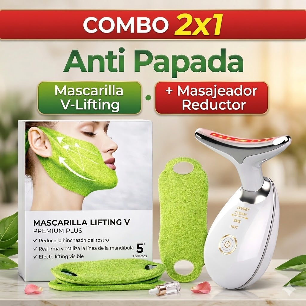 COMBO 2X1 ANTI PAPADA - Mascarilla V Lifting + Reductor de Papada